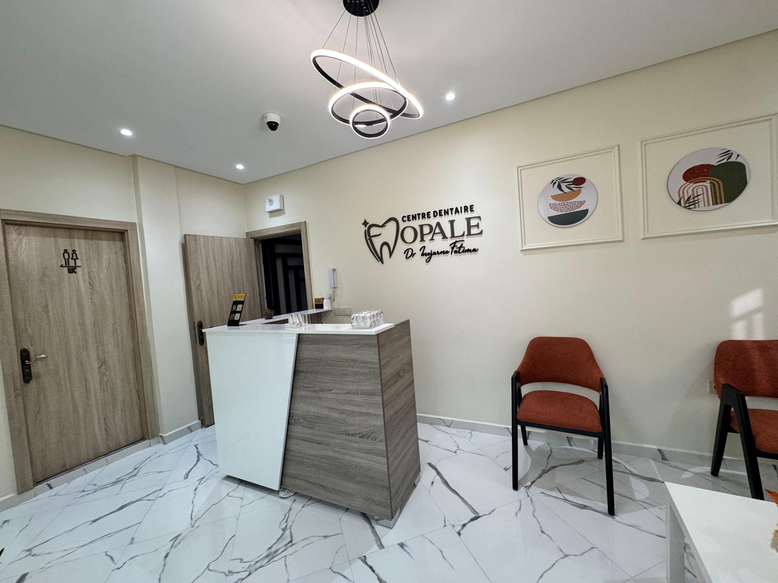 Banque d'accueil du Centre Dentaire Opale